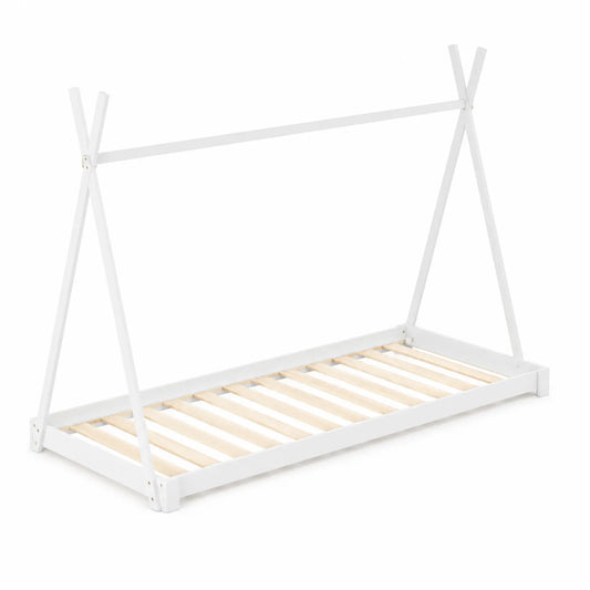 Kinderbett Tipi Design Holz Weiß 200x90 cm