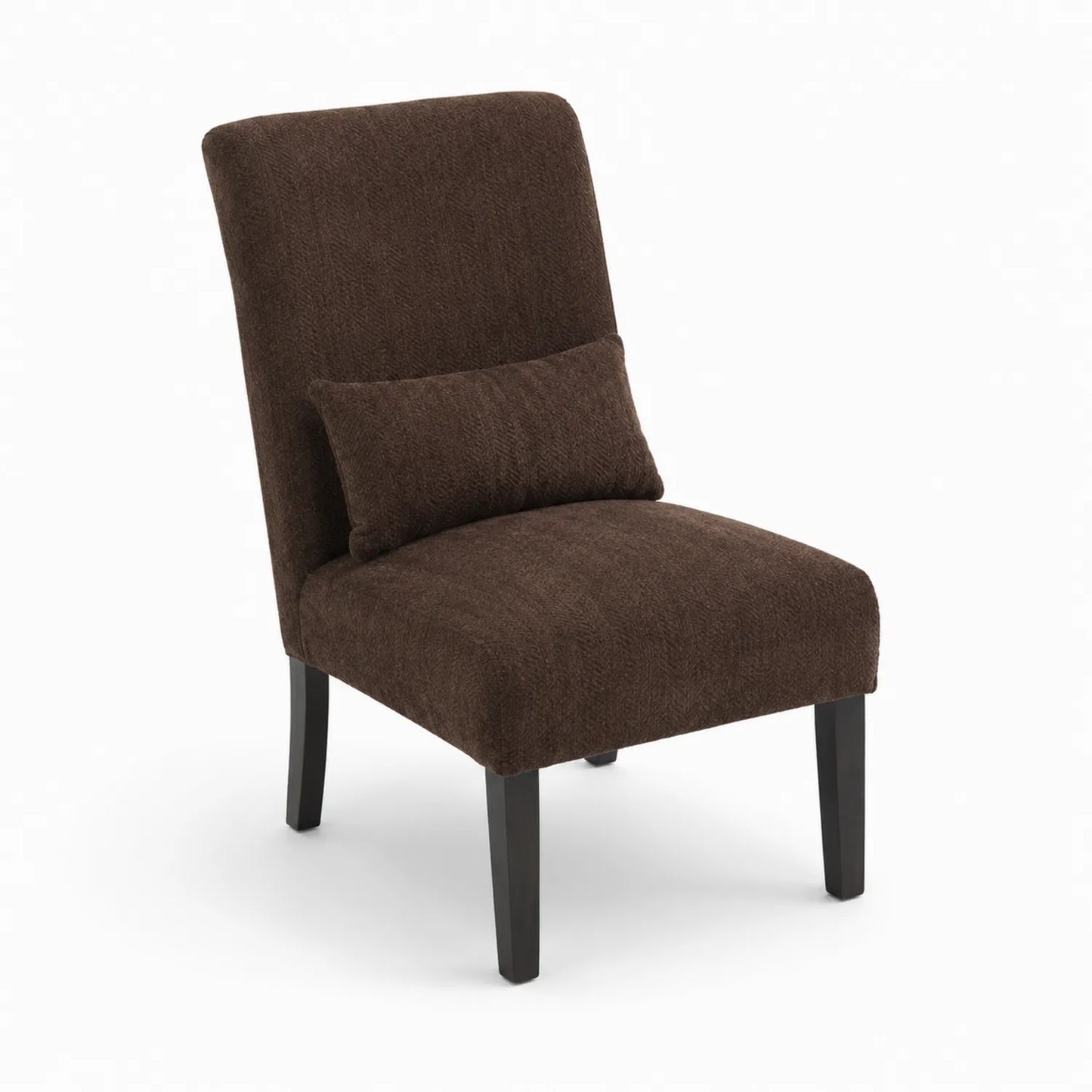 Polsterstuhl Braun Polyester und Massivholz