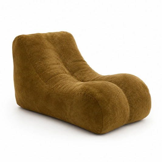 Mikrofaser-Sitzsack Braun 100cm x 120cm x 70cm